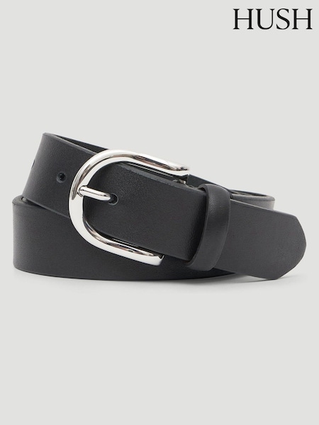 Black - Hush Philippa Leather Belt