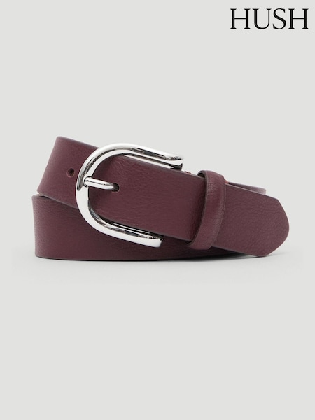 Red - Hush Philippa Leather Belt
