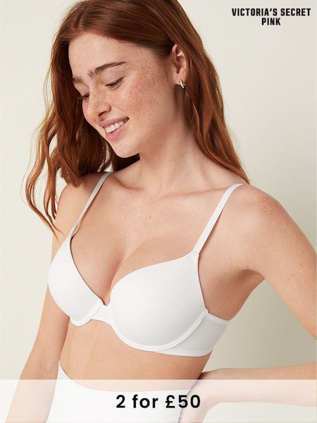 Victoria's Secret PINK White Push Up Bra (P80327) | £29