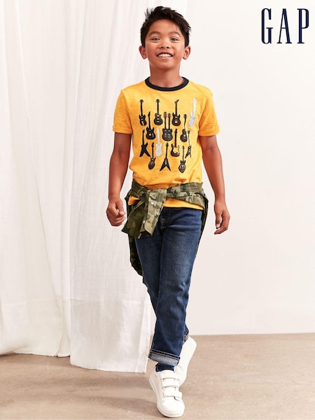 Gap Mid Wash Blue Straight Fit Stretch Jeans (5-13yrs) (P92745) | £30