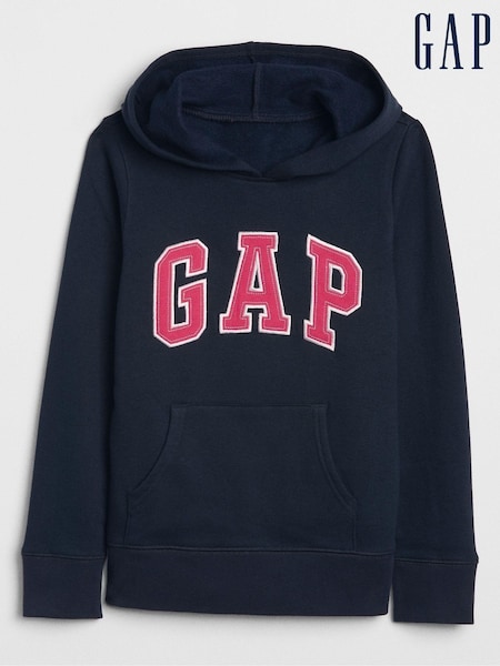 Gap Navy Blue/Pink Logo Hoodie (4-13yrs) (P94162) | £20