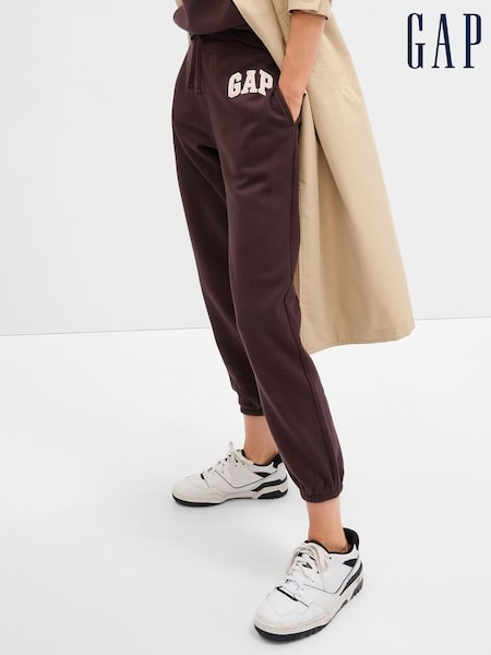 Gap Brown Vintage Arch Logo Fleece-Lined Joggers (P96510) | £30