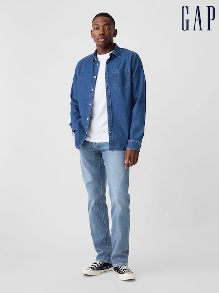 Gap Mid Indigo Blue Slim Fit Comfort Stretch Soft Jeans (P96952) | £50