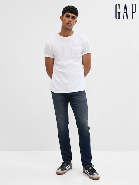 Gap Dark Wash Blue Slim Fit Comfort Stretch Soft Jeans (P96953) | £50