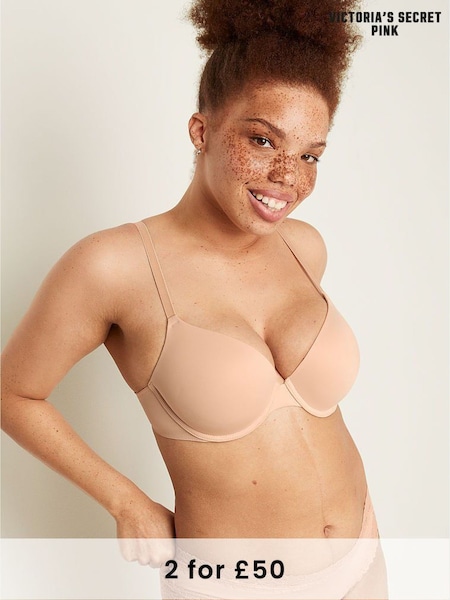 Victoria's Secret PINK Nude Champagne Push Up Bra (Q09695) | £29