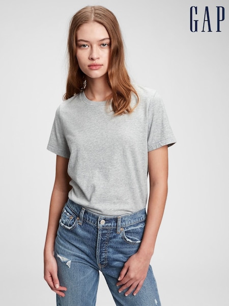 Gap Light Grey Vintage Crew Neck Short Sleeve T-Shirt (Q25711) | £18