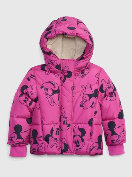 Gap Pink Disney Water Resistant Sherpa Lined Recycled Puffer Jacket (Q26416) | £18