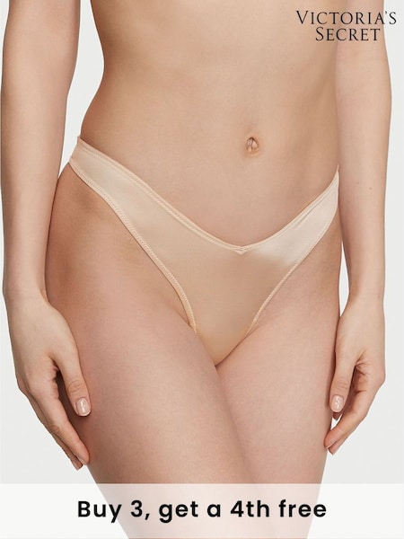 Victoria's Secret Marzipan Nude Thong Knickers (Q28687) | £14