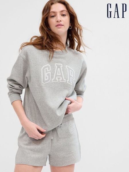 Gap Light Grey Logo Crew Neck Sweatshirt (Q34336) | £30