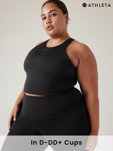 Athleta Black D-DD Conscious Crop Medium Impact Sports Bra (Q34511) | £31