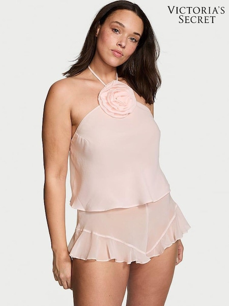 Victoria's Secret Ballet Pink Flowers Cami Set (Q43140) | £65