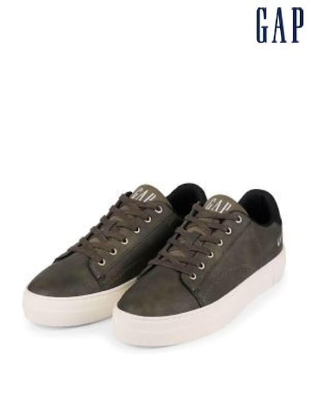 Gap Khaki Green Portland Low Top Trainers (Q43466) | £49