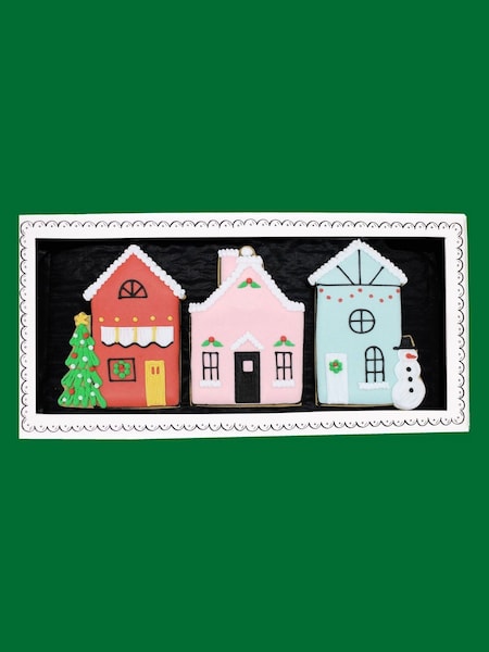 Biscuiteers Christmas Village Letterbox Biscuits
