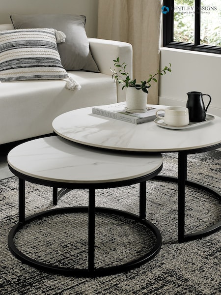 Bentley Designs Mateo Stone Nest Table