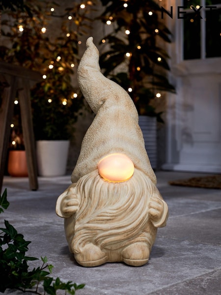 Natural Solar Graham Light Up Outdoor Gonk (Q44809) | £38
