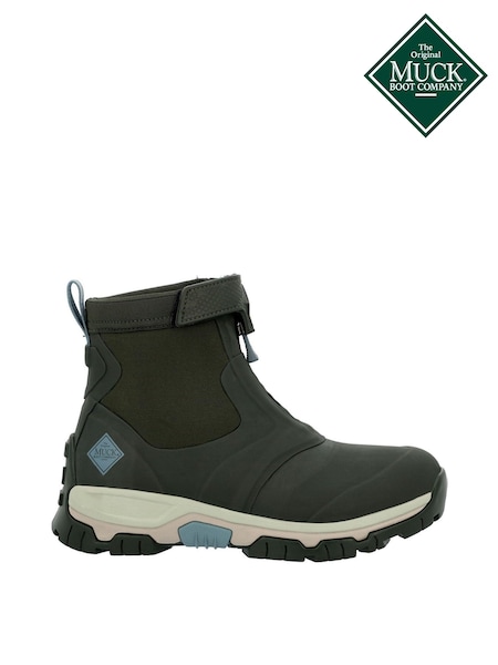 Muck Boots Green Apex Mid Zip Up Snow Boots (Q45743) | £170