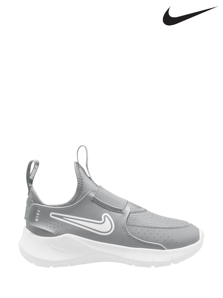 Nike Grey/White Junior Flex Runner 3 Trainers (Q46084) | £33