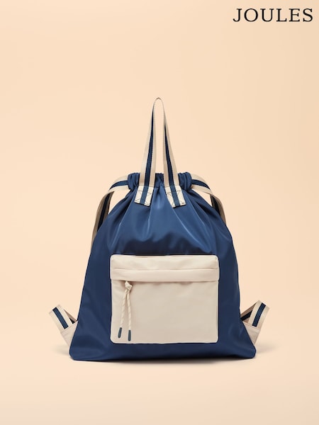 Joules Packwell Navy Blue Colour Block Rucksack (Q46132) | £29