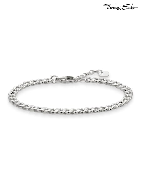 Thomas Sabo Silver Chain Bracelet Retro Classic Statement (Q46160) | £65