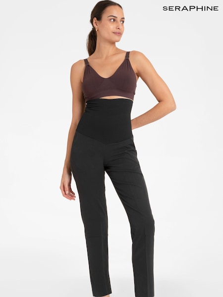 Seraphine Tapered Black Maternity Trousers (Q47102) | £79