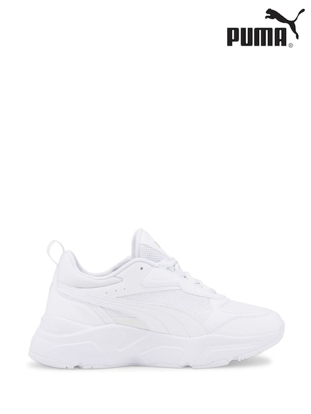 Puma White Cassia Trainers (Q48317) | £65