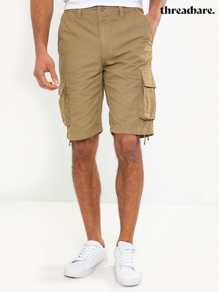 Threadbare Stone Cargo Shorts (Q48516) | £26