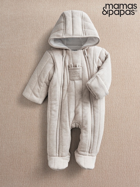 Brown - Mamas & Papas Jersey Pramsuit