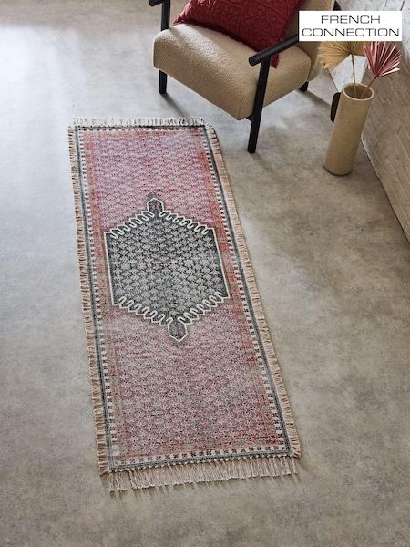 French Connection Pink 100% Cotton Poppyfield Runners (Q50748) | £90 - £120