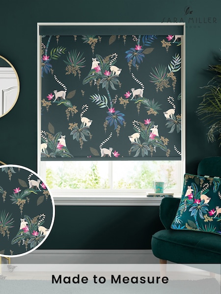 Sara Miller Green Lemur Made To Measure Roller Blinds (Q53186) | £58