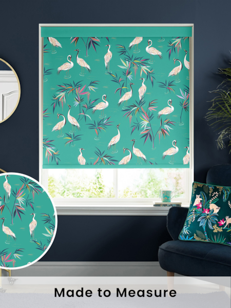 Sara Miller Green Heron Made To Measure Roller Blinds (Q53192) | £58