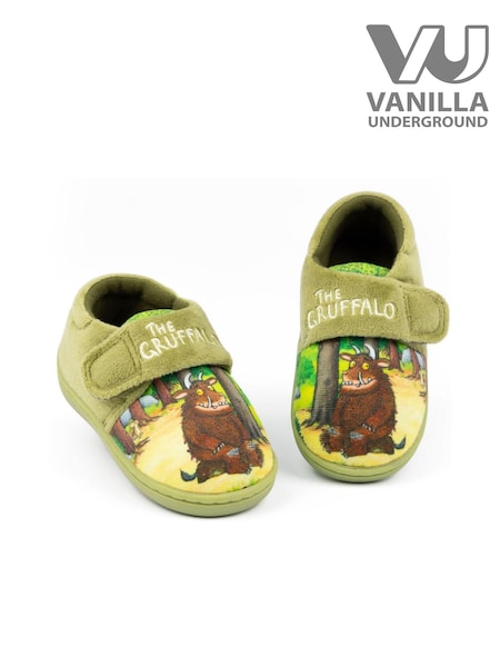 Vanilla Underground Green Gruffalo Baby Shark Winter Slippers (Q53584) | £17