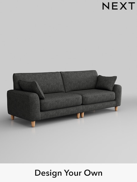 Boucle Weave Easy Clean/Charcoal Grey Campbell (Q55677) | £1,275