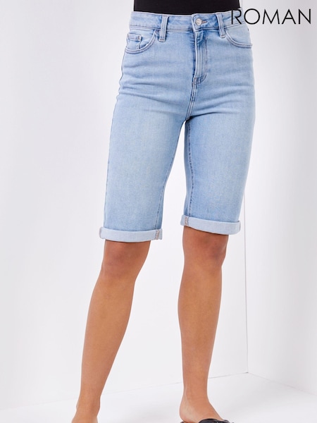 Roman Dark Blue Essential Knee Length Shorts (Q58776) | £32