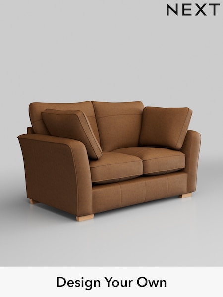 Antiqued Leather/Light Tan Brown Heath Highback Leather (Q60013) | £1,950