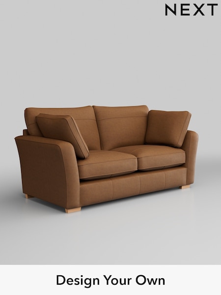 Antiqued Leather/Light Tan Brown Heath Highback Leather (Q60013) | £2,150