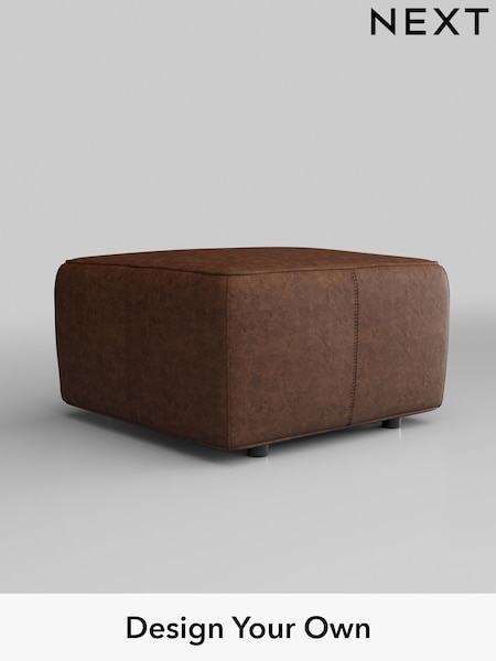 Monza Faux Leather Easy Clean/Chestnut Brown Jefferson Leather (Q60072) | £399