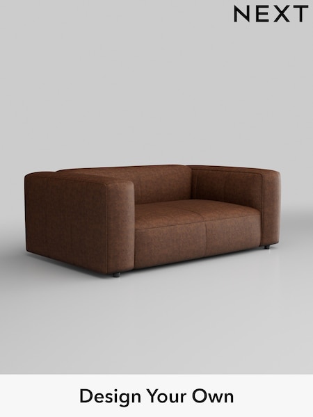 Monza Faux Leather Easy Clean/Chestnut Brown Jefferson Leather (Q60072) | £1,325