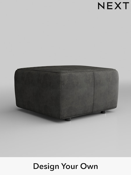 Monza Faux Leather Easy Clean/Dark Grey Jefferson Leather (Q60073) | £399