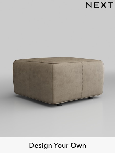 Monza Faux Leather Easy Clean/Mink Brown Jefferson Leather (Q60100) | £399