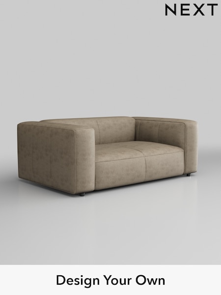 Monza Faux Leather Easy Clean/Mink Brown Jefferson Leather (Q60100) | £1,325
