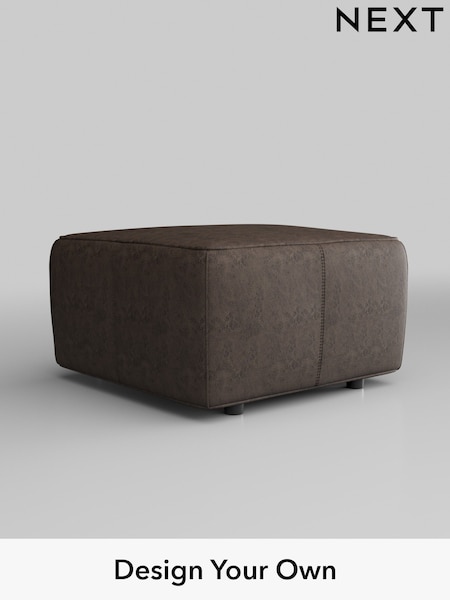 Monza Faux Leather Easy Clean/Peppercorn Brown Jefferson Leather (Q60101) | £399