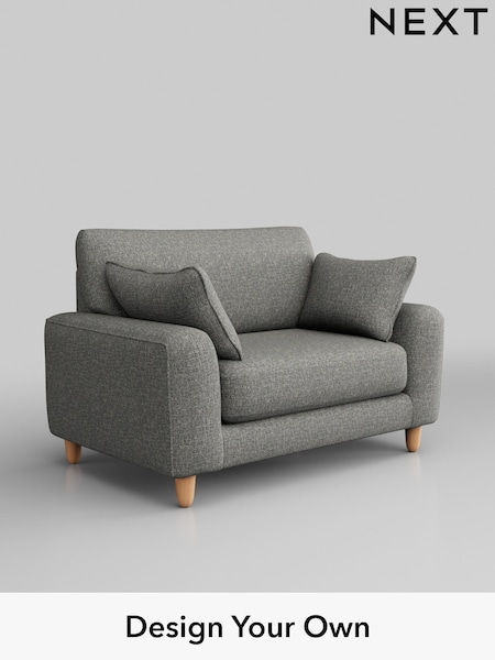 Chunky Boucle Easy Clean/Mid Grey Campbell (Q60138) | £975