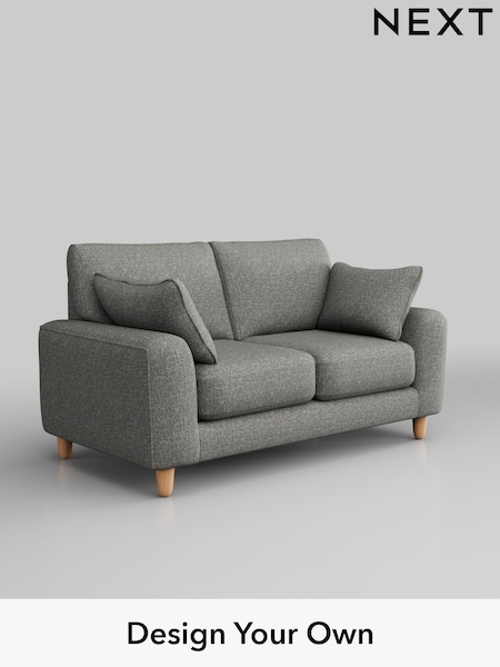 Chunky Boucle Easy Clean/Mid Grey Campbell (Q60138) | £1,075