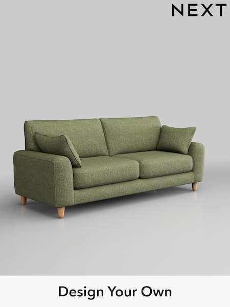 Chunky Boucle Easy Clean/Mid Green Campbell (Q60154) | £1,275