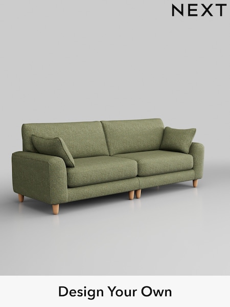 Chunky Boucle Easy Clean/Mid Green Campbell (Q60154) | £1,375