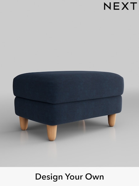 Fine Chenille Easy Clean/Dark Navy Blue Campbell (Q60175) | £425
