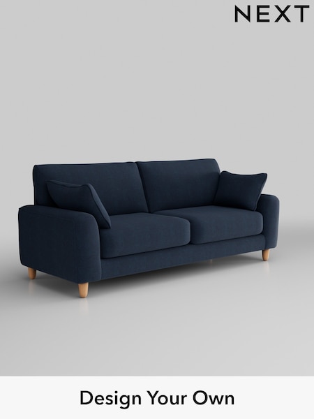 Fine Chenille Easy Clean/Dark Navy Blue Campbell (Q60175) | £1,275