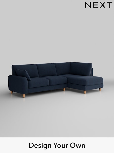 Fine Chenille Easy Clean/Dark Navy Blue Campbell (Q60175) | £1,875