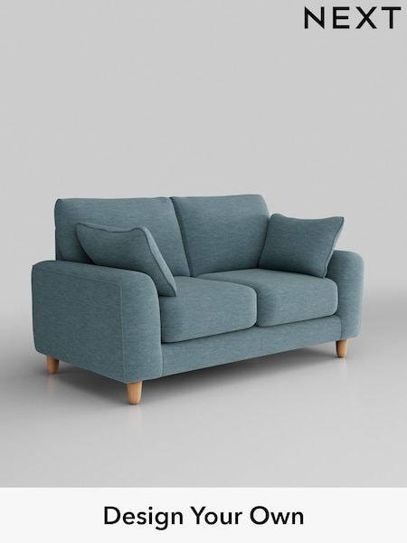 Fine Chenille Easy Clean/Mid Blue Campbell (Q60179) | £1,075