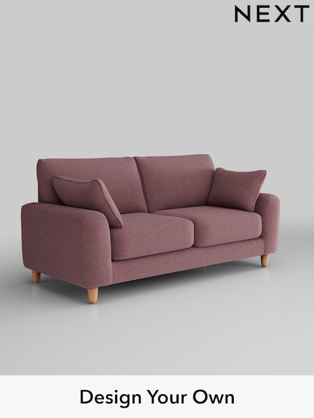 Fine Chenille Easy Clean/Mid Mulberry Purple Campbell (Q60180) | £1,175